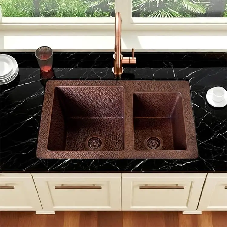 ct copper tailor 33' copper undermount kitchen double bowl sink ct copper tailor 33' copper undermount kitchen double bowl sink