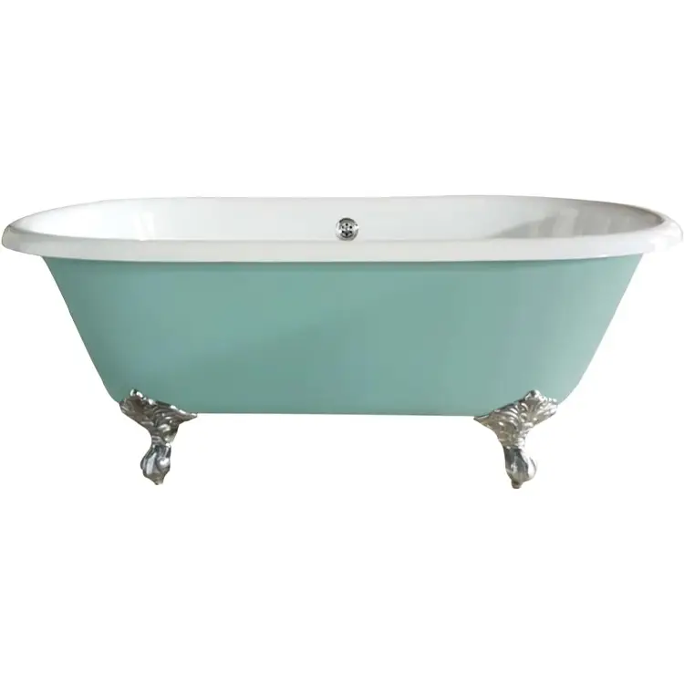 ct copper tailor 67” cast iron freestanding clawfoot blue bathtub ct copper tailor 67” cast iron freestanding clawfoot blue bathtub