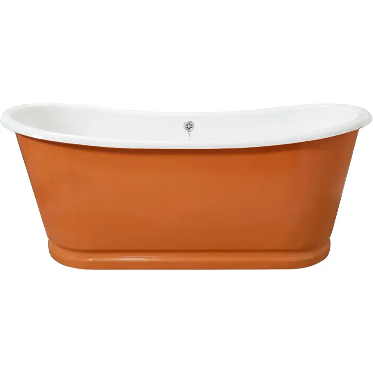 ct copper tailor 72' cast iron freestanding orange bathtub ct copper tailor 72' cast iron freestanding orange bathtub